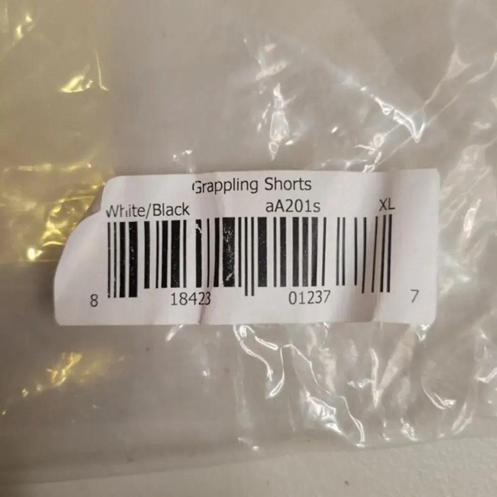 Adidas Grappling Shorts Size XL Wrestling Elastic Waist Drawstring‎ aA201s